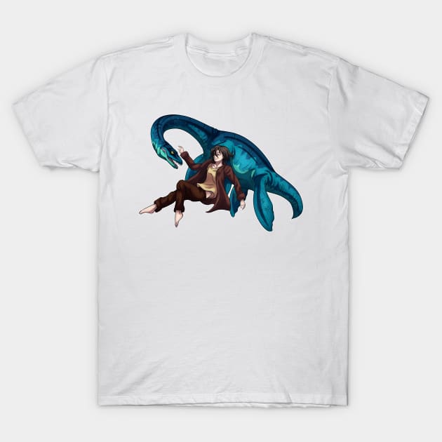 Underwater with a Plesiosaurus T-Shirt by SakuraDragon